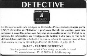 Carte professionnelle mydetective